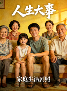 温情电影《人生大事》家庭生活剧照海报